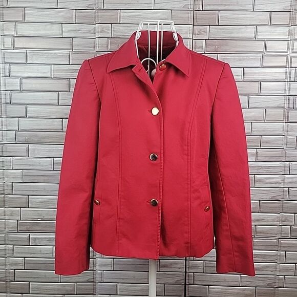 Rafaella red blazer Size 10 - Picture 1 of 10
